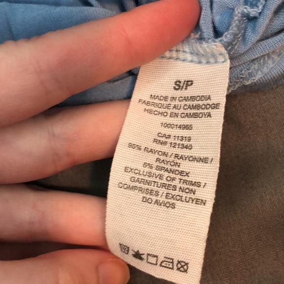 Blue Garage Crop Spaghetti Strap Tank Top - Picture 4 of 4